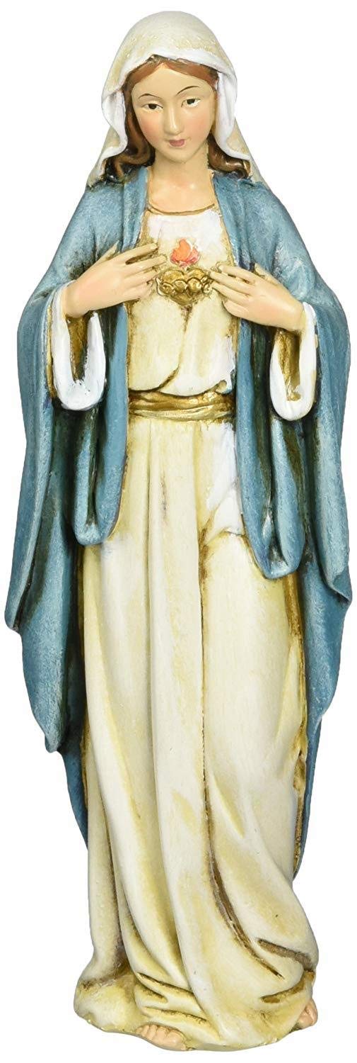 JOSEPH'S STUDIO Renaissance Collection by Roman Exclusive Immaculate Heart of Mary Figurine, 6-Inch