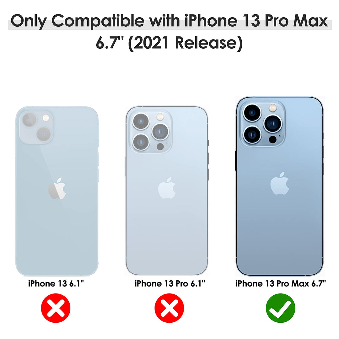 LOHASIC for iPhone 13 Pro Max Case, Vintage Leather Thi