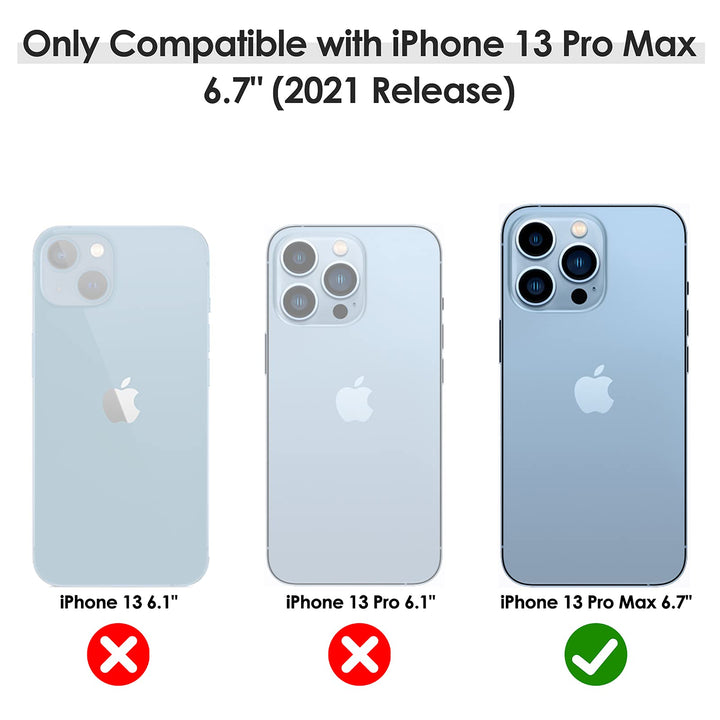 LOHASIC for iPhone 13 Pro Max Case, Vintage Leather Thi