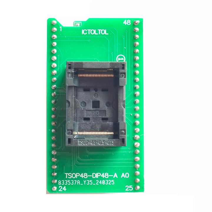 TSOP48 to DIP48 Socket Adapter nand nor Flash eeprom mcu for USB Programmer Circuit Boards