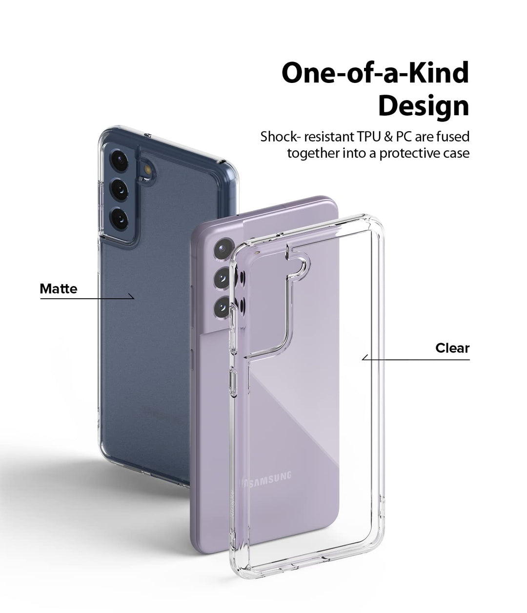 Fusion [Always Look Classy] Compatible with Samsung Galaxy S21 FE Case, UV Coating for Scratch &amp; Discoloration Resistant, Shockproof Air Pockets - Clear