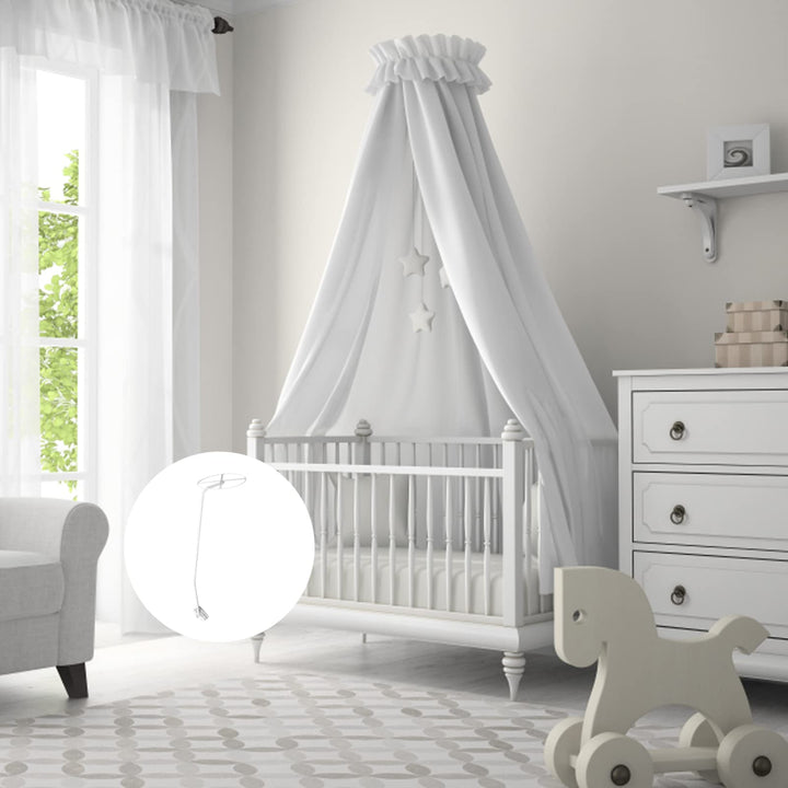 Net Stand, Net Holder Clip- On Crib Canopy Holder Rack Net Accessories for Crib Bed