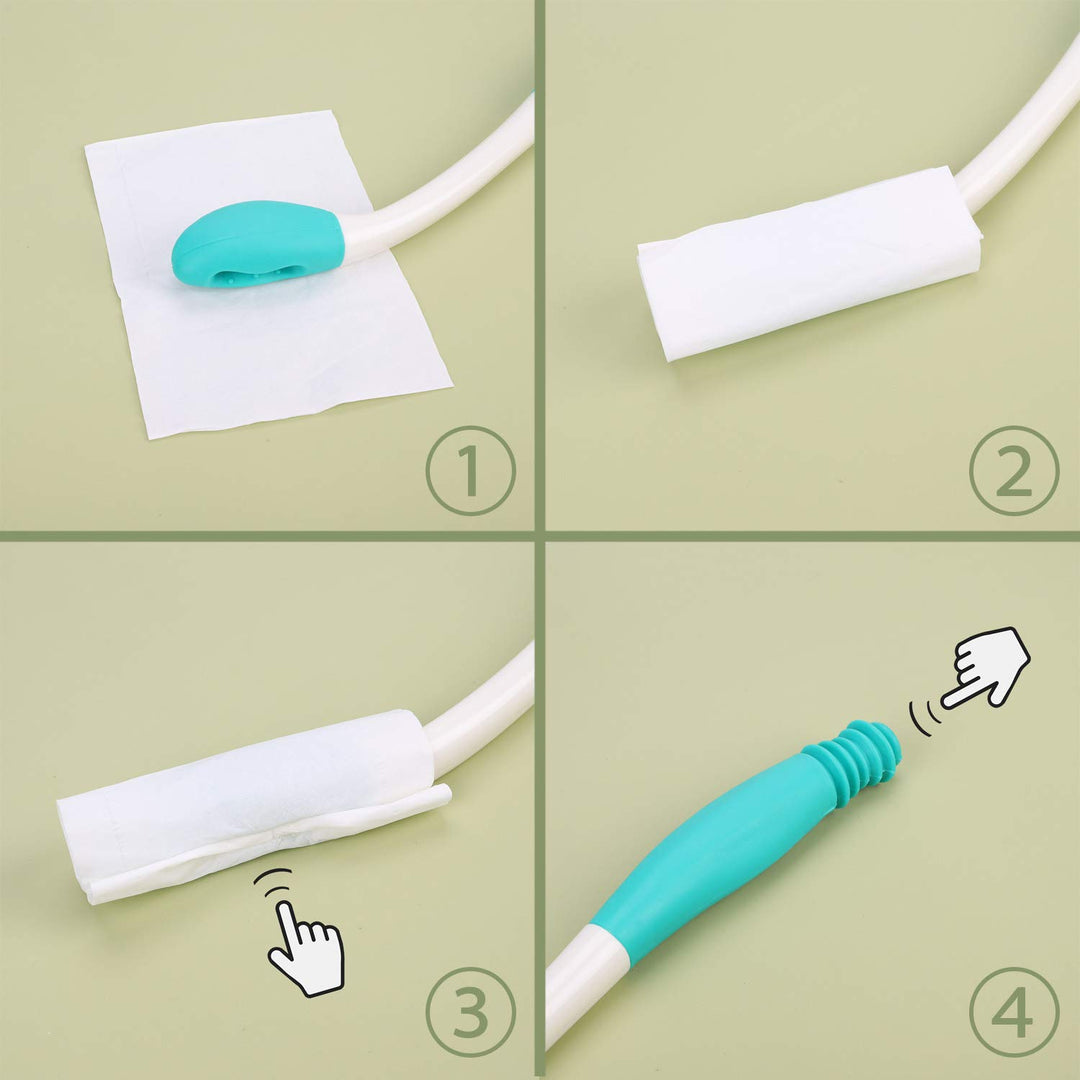 Toilet Paper Aid Wiper Toilet Tissue Aids Tool 15 Long Handle Reach Comfort Bottom Wiper Self Assist Wiping Toilet Aid Self Wipe Helper Assist Holder for Pregnant Elderly Disabled Limited Mobility