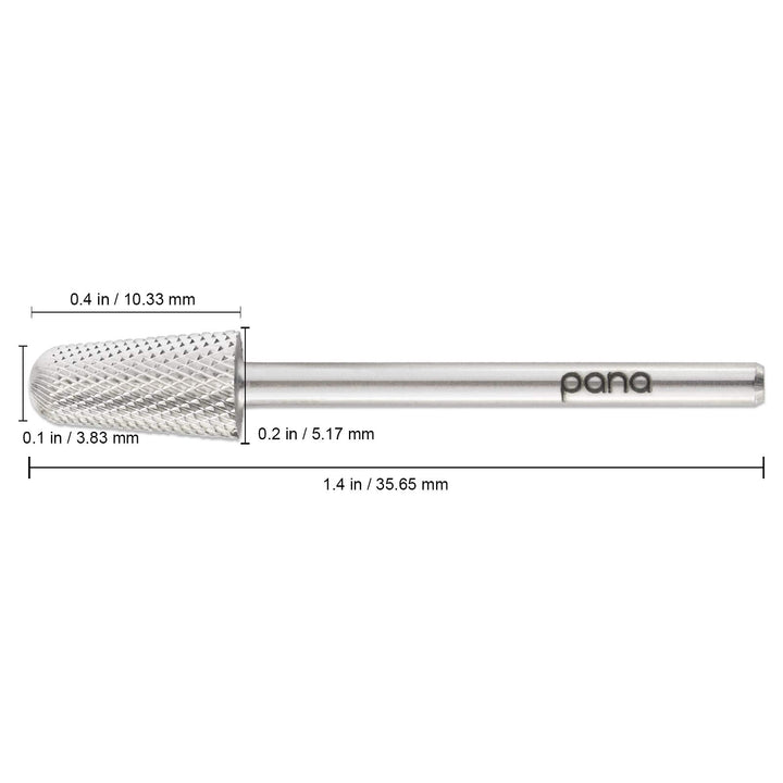 Pana 3/32 Safety Bit Nail Carbide Bit - For Electric Dremel Drill Machine (Extra Fine, Cone - Silver)