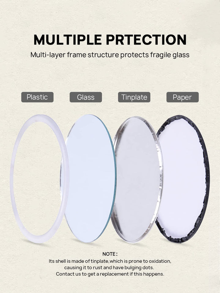Compact Mirror Bulk Round Makeup Glass Mirror for Purse Great Gift 2.5 Inch Pack of 12 (White)