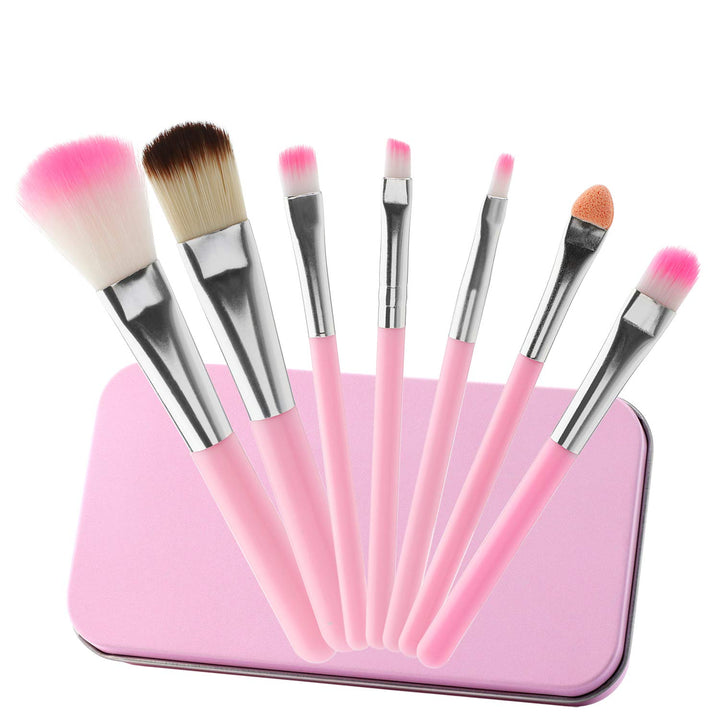 7Pcs Girl Makeup Brushes,Synthetic Fiber Make up Brush Set Foundation Blush eyeshadow Eyebrow Lip Brush Blending Cosmetic Beauty Brushes