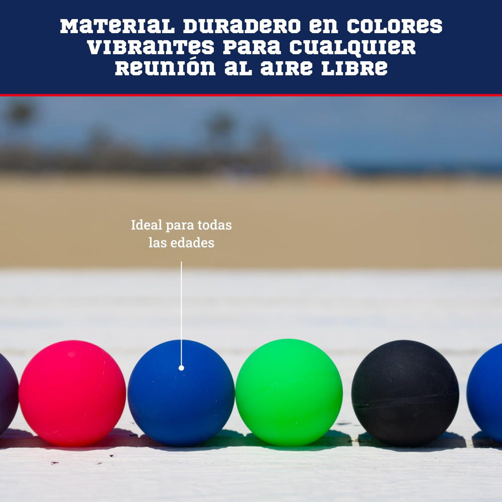 Beach Paddle Ball Replacement Balls - 6 High-Visibility Pickleball & Smashball Compatible Balls | Colorful Kadima & Pro Kadima Ball Replacement | 6 Small Paddle Balls in High Visibility Colors