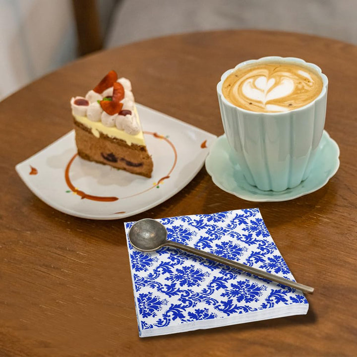Meiosuns Napkins Floral Paper Napkins Tea Cups Paper Co