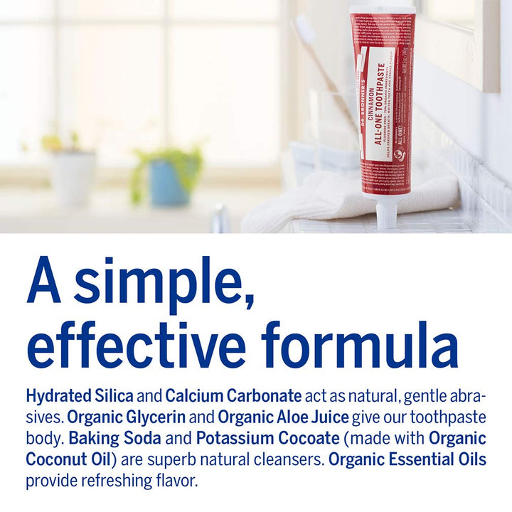 Dr. Bronner&#39;S Magic Soaps Cinnamon Toothpaste, 5 Ounce