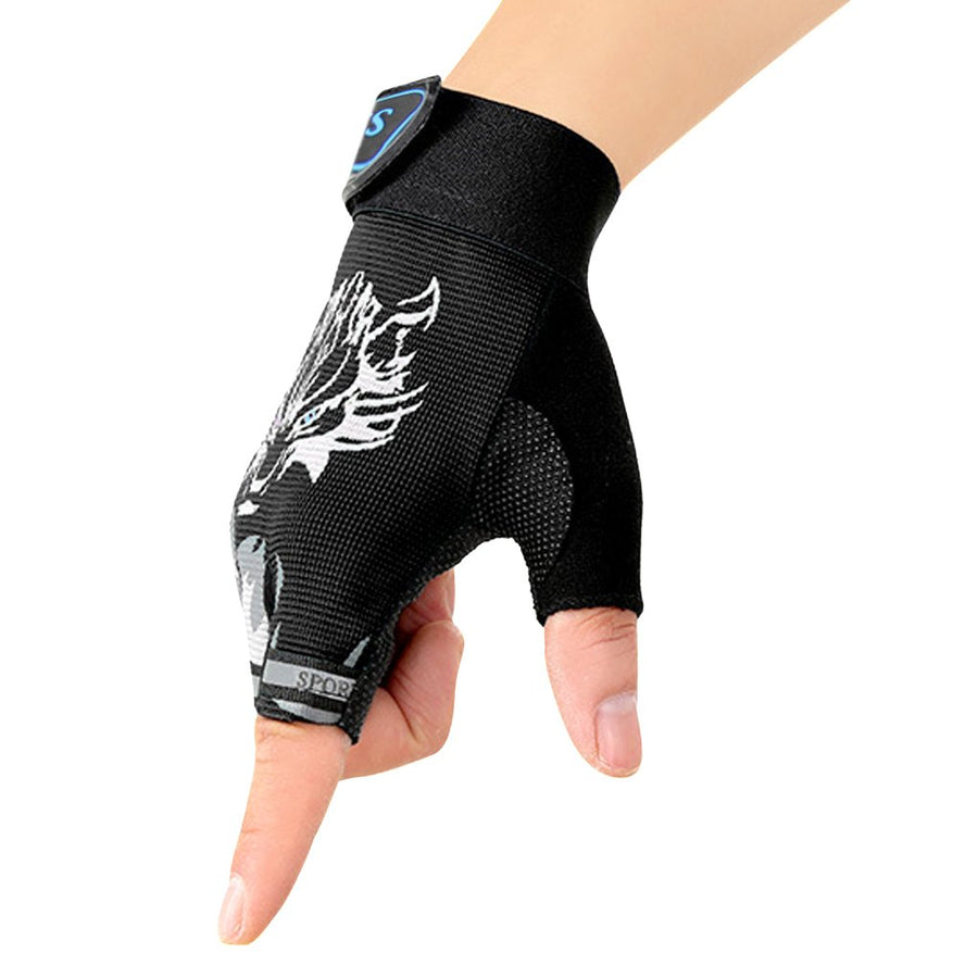 Cycling Fingerless Gloves Half Finger Non-Slip Kids Out