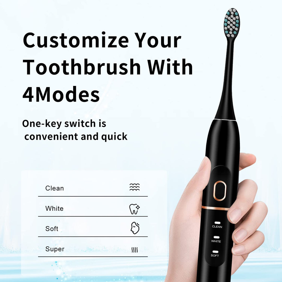 kingheroes Electric Toothbrush Set, Comes with 8 Brush 