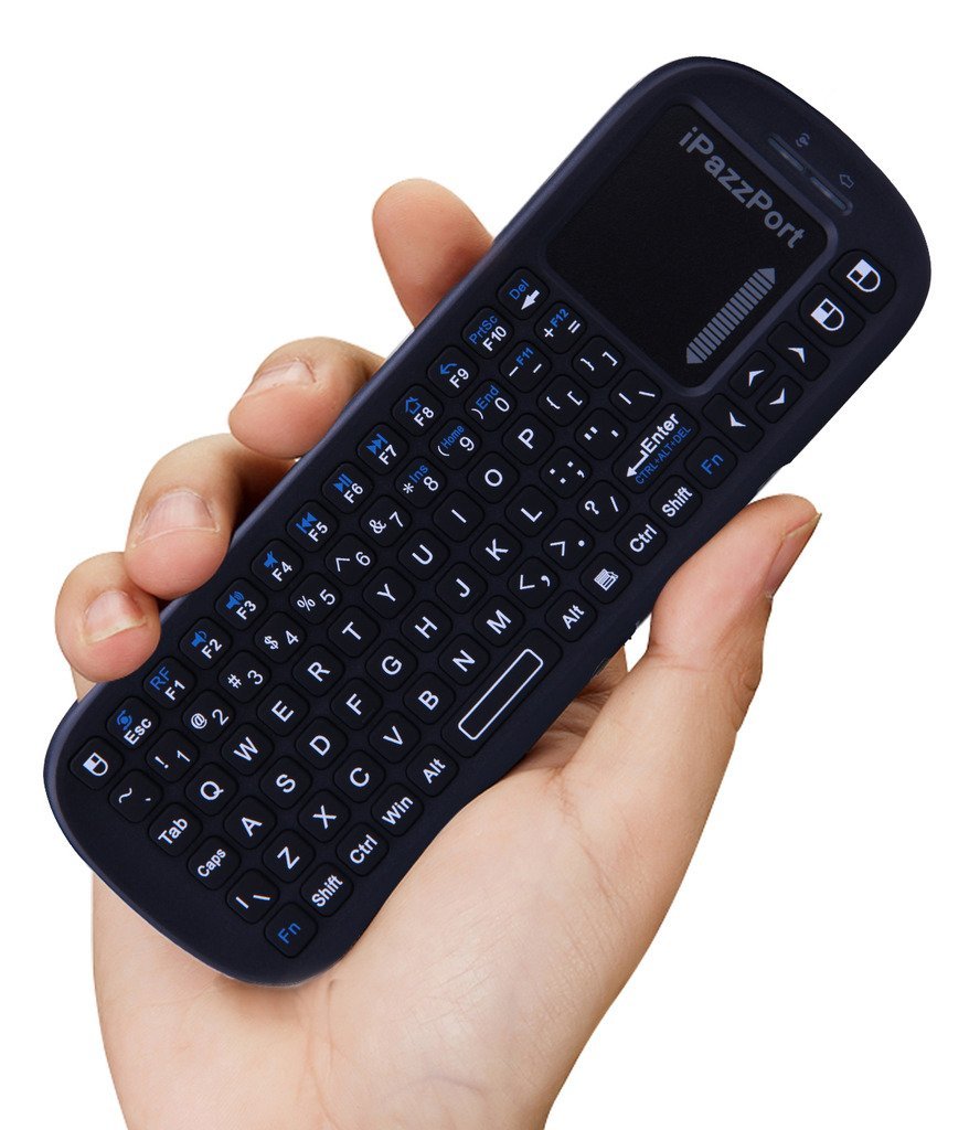 2.4G Mini Wireless Keyboard with Touchpad Mouse Combo, Lightweight Portable Keyboard Controller, Compatible with Android TV Box/PC/Tablets/PS4/Raspberry Pi 3/HTPC KP-810-19S