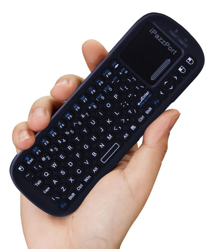 2.4G Mini Wireless Keyboard with Touchpad Mouse Combo, Lightweight Portable Keyboard Controller, Compatible with Android TV Box/PC/Tablets/PS4/Raspberry Pi 3/HTPC KP-810-19S