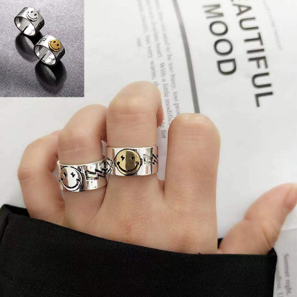20 Pcs Open Rings Frog Leaf Chain Adjustable Ring for Women Men Punk Vintage Gothic Stackable Ring Jewelry Set