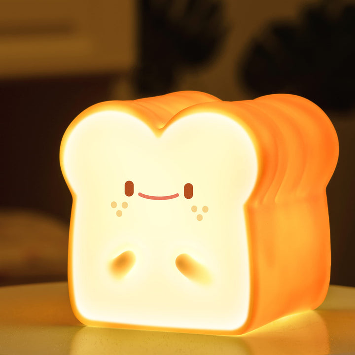 MIVANI Baby Night Light, Cute Bread Toast Lamp for Kids