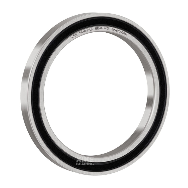 10 Pcs 6810-2RS Bearings 50x65x7mm, Double Rubber Seals and Pre-Lubricated, Deep Groove Ball Bearing.