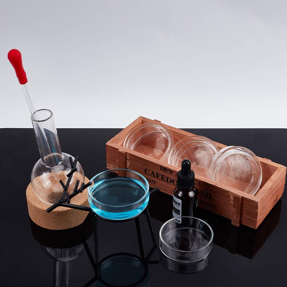 OLYCRAFT 6PCS Glass Petri Dishes High Borosilicate Glas