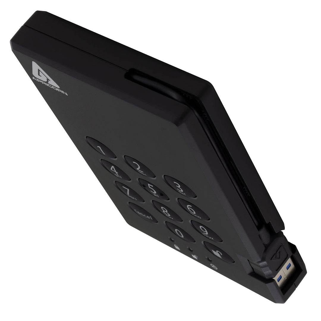1TB Aegis Padlock USB 3.0 256-bit AES XTS Hardware Encrypted Portable External Hard Drive (A25-3PL256-1000)