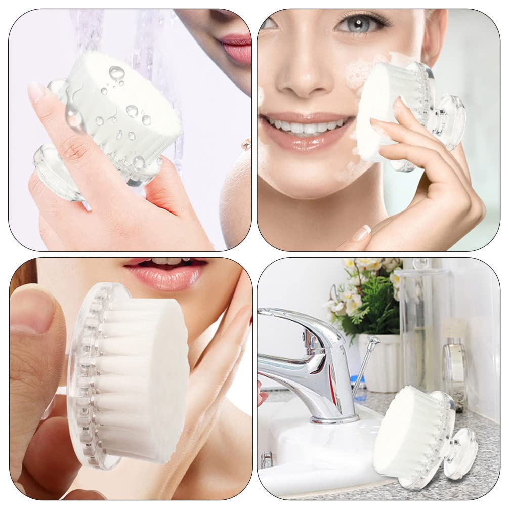 Facial Cleansing Brush Manual Face Scrubbers Soft Bristle Exfoliator Cleaner Brush Exfoliating Facial Brush for Face Care Makeup Skincare Removal