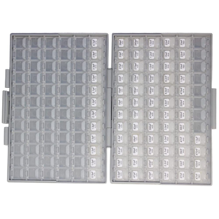 SMT SMD 0402 Capacitor kit 79 Values x 50 pcs distributed in Box-All .5p 1uF X7R