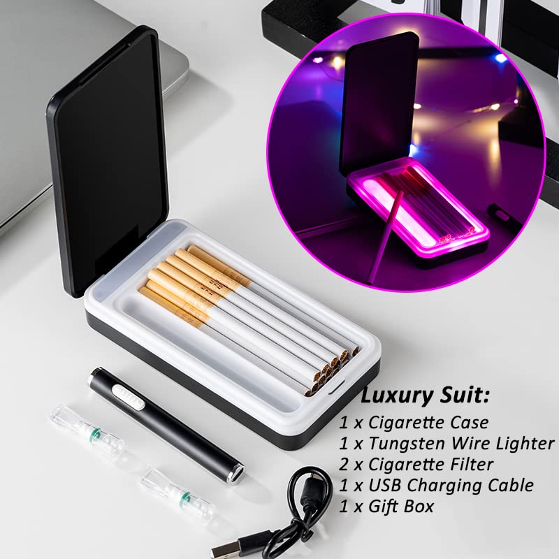 Cigarette case with Lighter for 20pcs 100&#39;s Sli