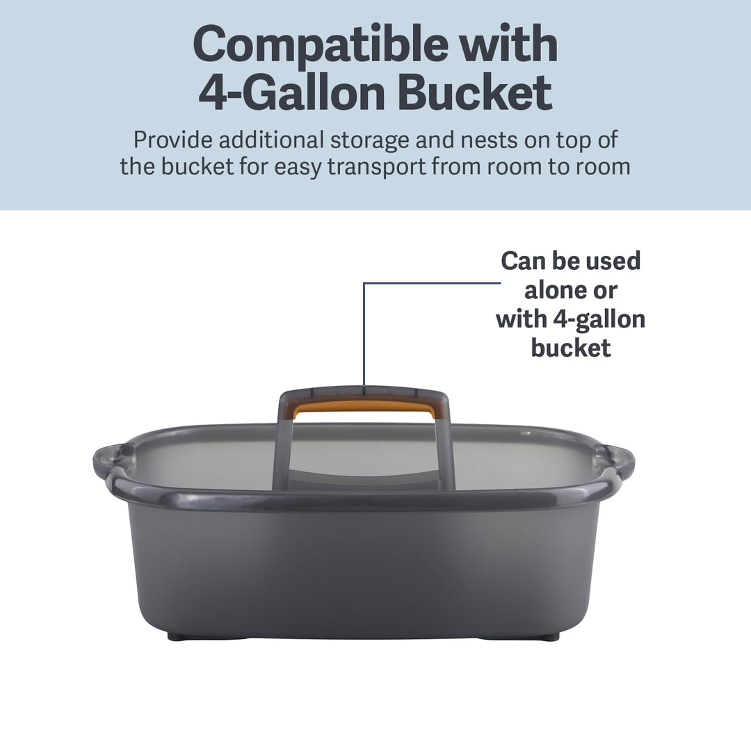 Casabella Plastic Multipurpose Cleaning Storage Caddy w