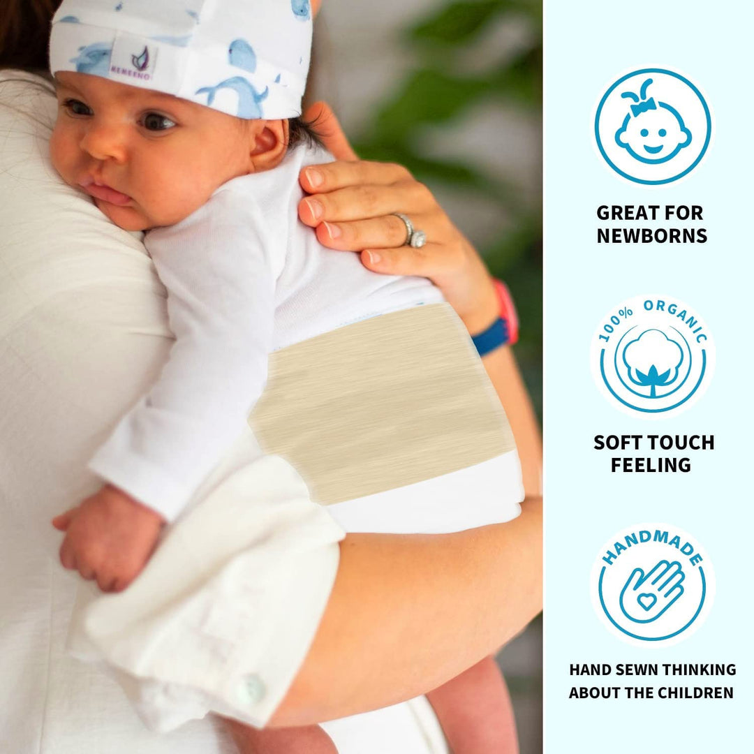 Baby Colic and Gas Relief, Heated Tummy Wrap for Newborns Belly Relief by Soothing Warmth, Baby Heating Pad Swaddling Belt Relief & Soothe Gas, Colic and Upset Stomach in Babies and Toddlers (Lion)