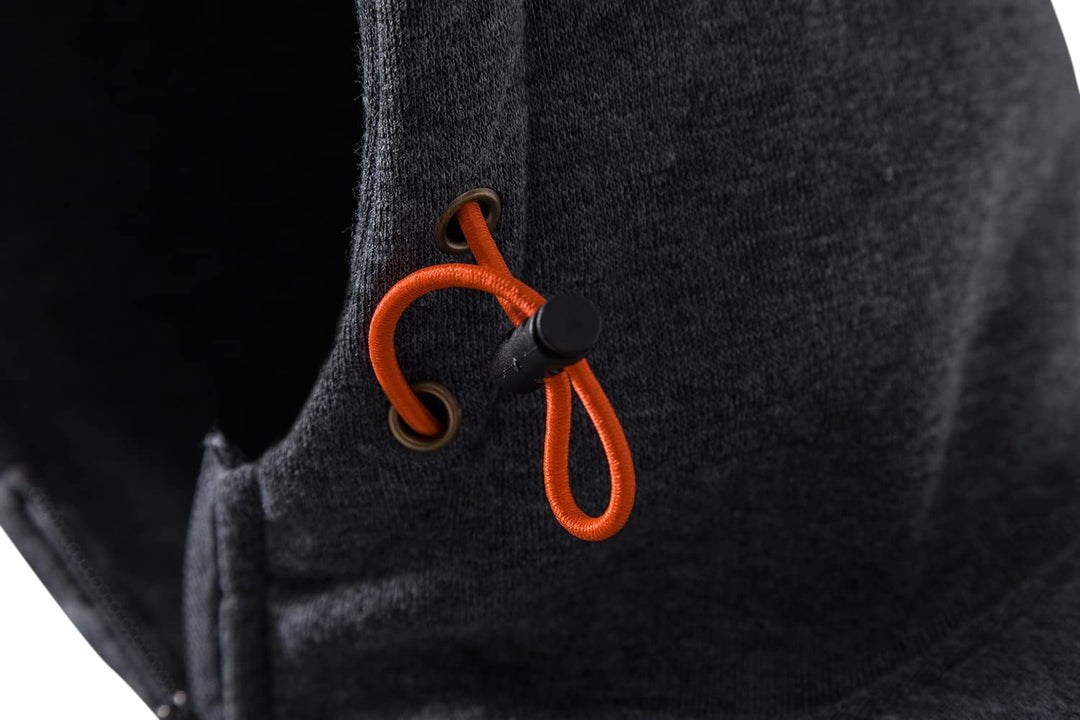 Men&#39;s Sports Casual Full Zipper Long-Sleeved Hooded Sweater with Pockets Jogging Track and Filed Gym Training Hoodie Dark Grey