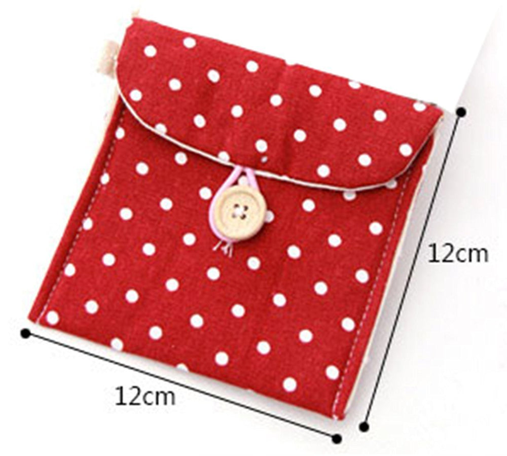 GBSTORE 2 Pcs 1 Red and 1 Blue Sanitary Napkins Bag Men