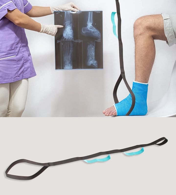 Leg Lifter Strap with Two Hand Loops,Durable, Lightweig