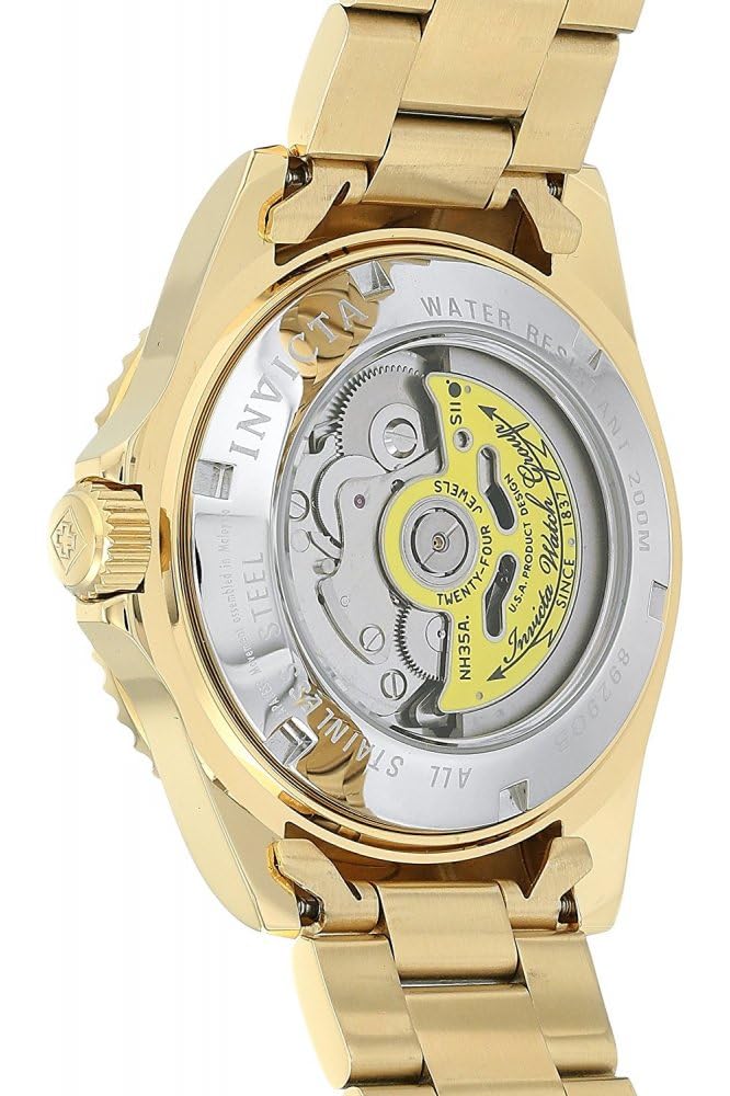 Men&#39;s 8929OB Pro Diver Analog Display Japanese Automatic Gold Watch