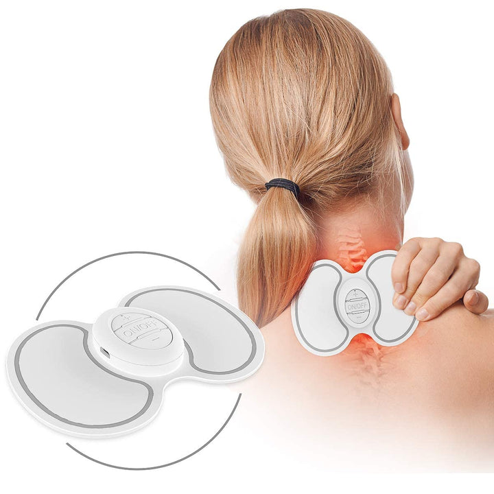 Wireless TENS Unit Muscle Stimulator EMS Massage Machine with Remote (FSA HSA Eligible) Rechargeable Mini Pain Relief Therapy Device Wireless Electric Pulse Massager for Neck Shoulder Back