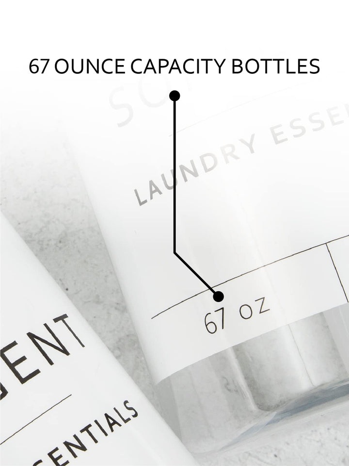 Laundry Soap and Fabric Softener Dispenser Bottle with Pump