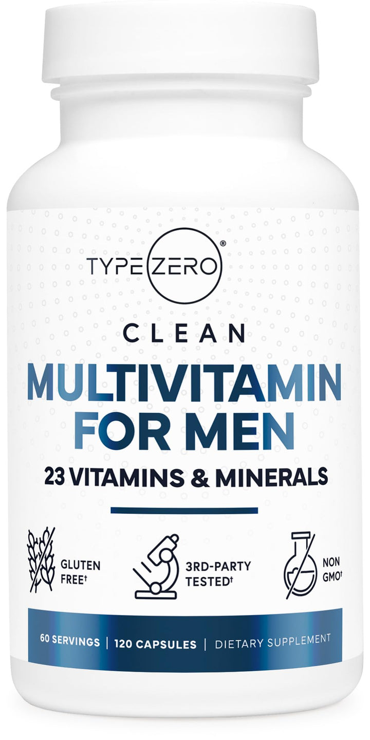 Multivitamin Capsules for Men (120 Capsules) (1200 mg) - Gluten-Free, 60 Servings