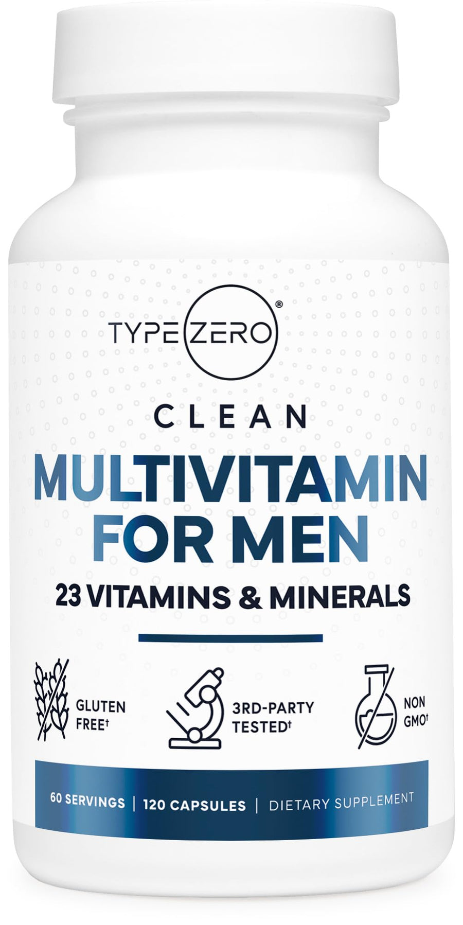 Multivitamin Capsules for Men (120 Capsules) (1200 mg) - Gluten-Free, 60 Servings