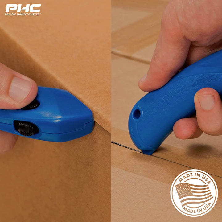 RSC-432 Restaurant Safety Cutter with Auto-Locking Safety Hood, Disposable, Food-Safe NSF Certified Safety Box Cutter