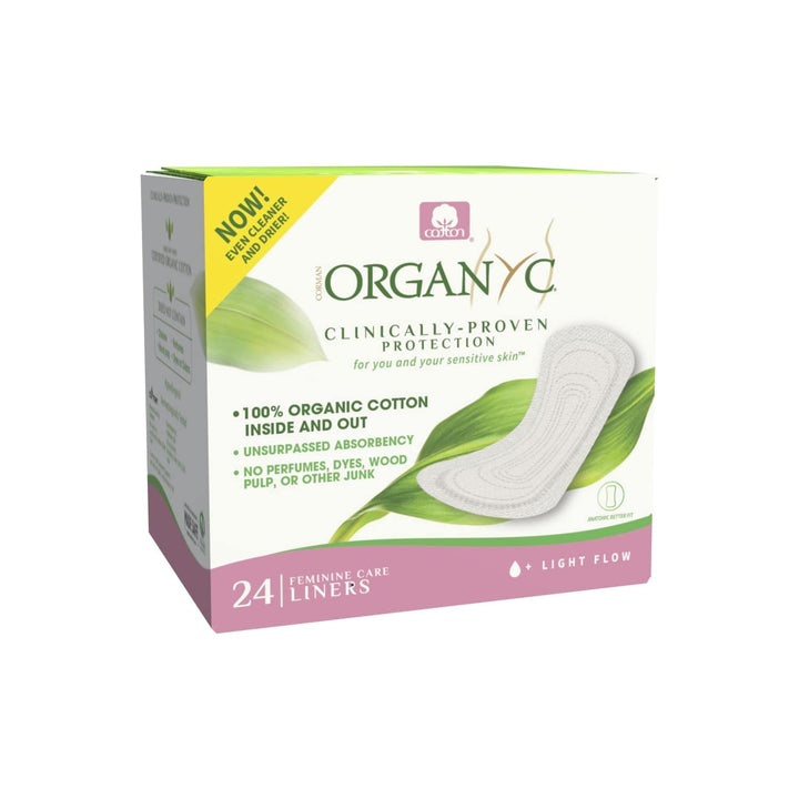 ORGANYC Hypoallergenic 100% Organic Cotton Panty Liners