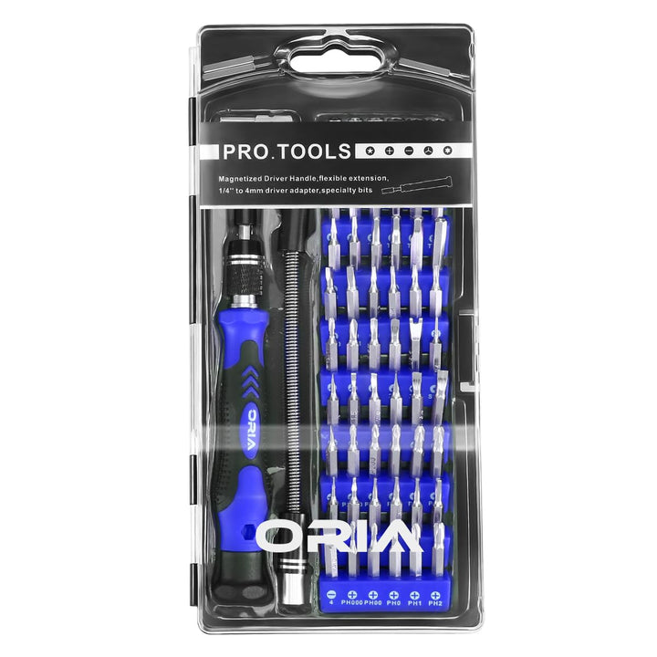 Precision Screwdriver Set, 60 in 1 Small Screwdriver Set with 56 Precision Bits, Portable Repair Tool Kit, Magnetic Screw Driver Kit with Extension Rod for Smartphone, PC, Watch,Toys, Blue