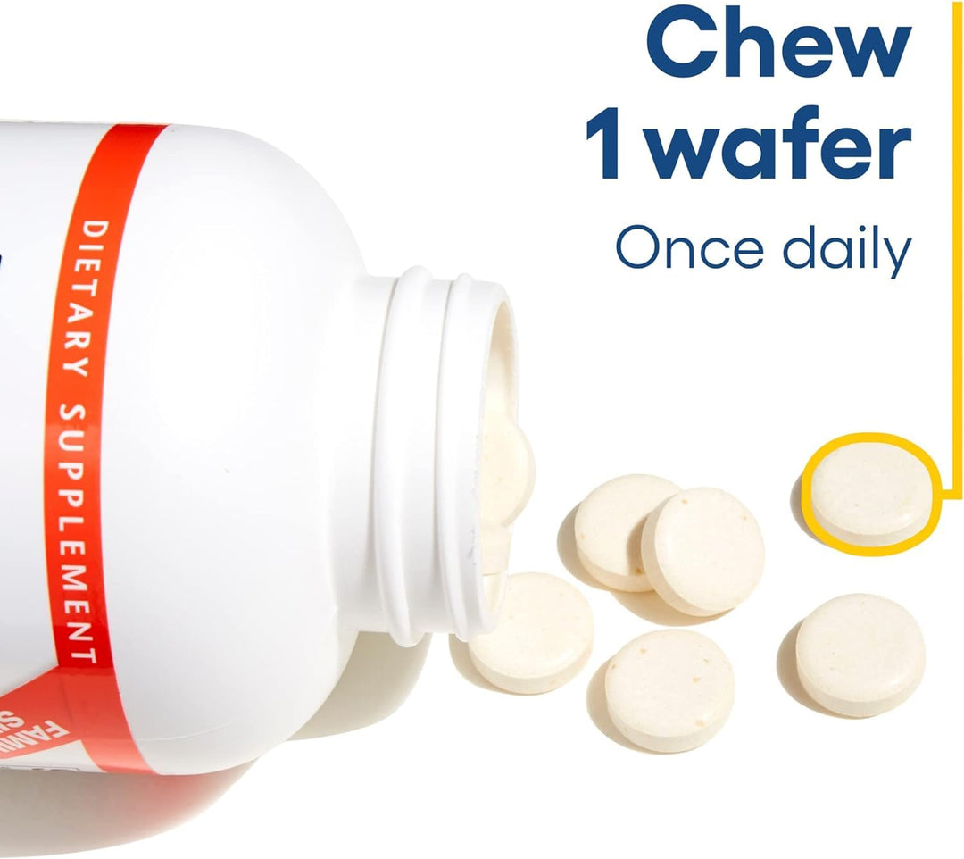 Natural Factors, Kids Chewable Vitamin C 500 mg, Supports Immune Health, Bones, Teeth and Gums, Peach, Passionfruit and Mango, 90 Wafers