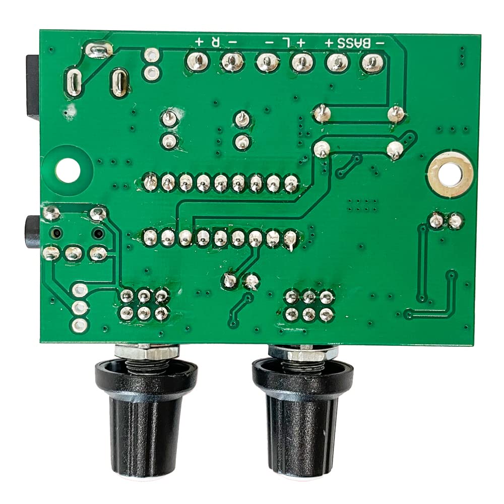 Digital 2.1 Channel Subwoofer Amplifier Board 6W+6W+25W Pure Bass, Mini DC12V-15V TDA1517P HiFi Stereo Audio Power Amplifier Dual Channel Amp Module for Store Home Theater Speakers, Car Audio Speaker