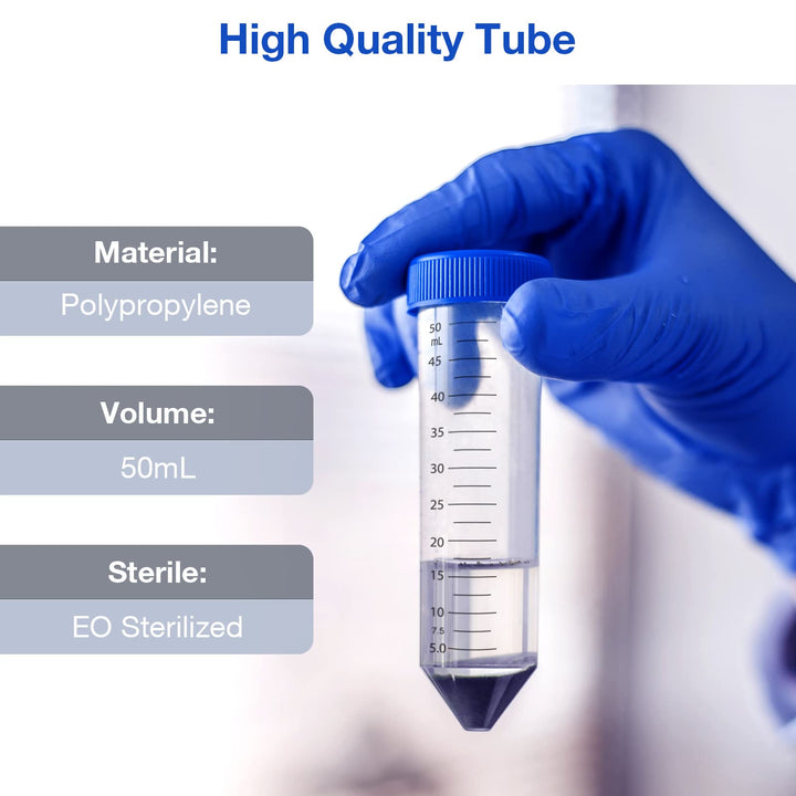 SimPure Centrifuge Tubes 50mL, Conical Tubes Sterile 25