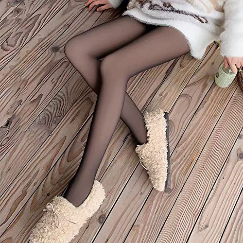 Cokosoxo Fleece Lined Tights Women Sheer Tights Fake Tr