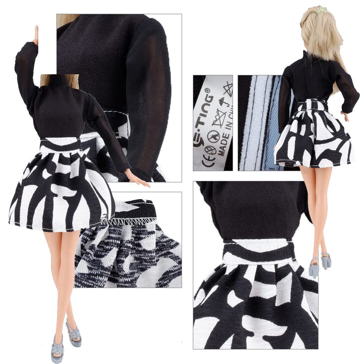 E-TING Handmade Doll Clothes Short Skirt Jumpsuits Offi