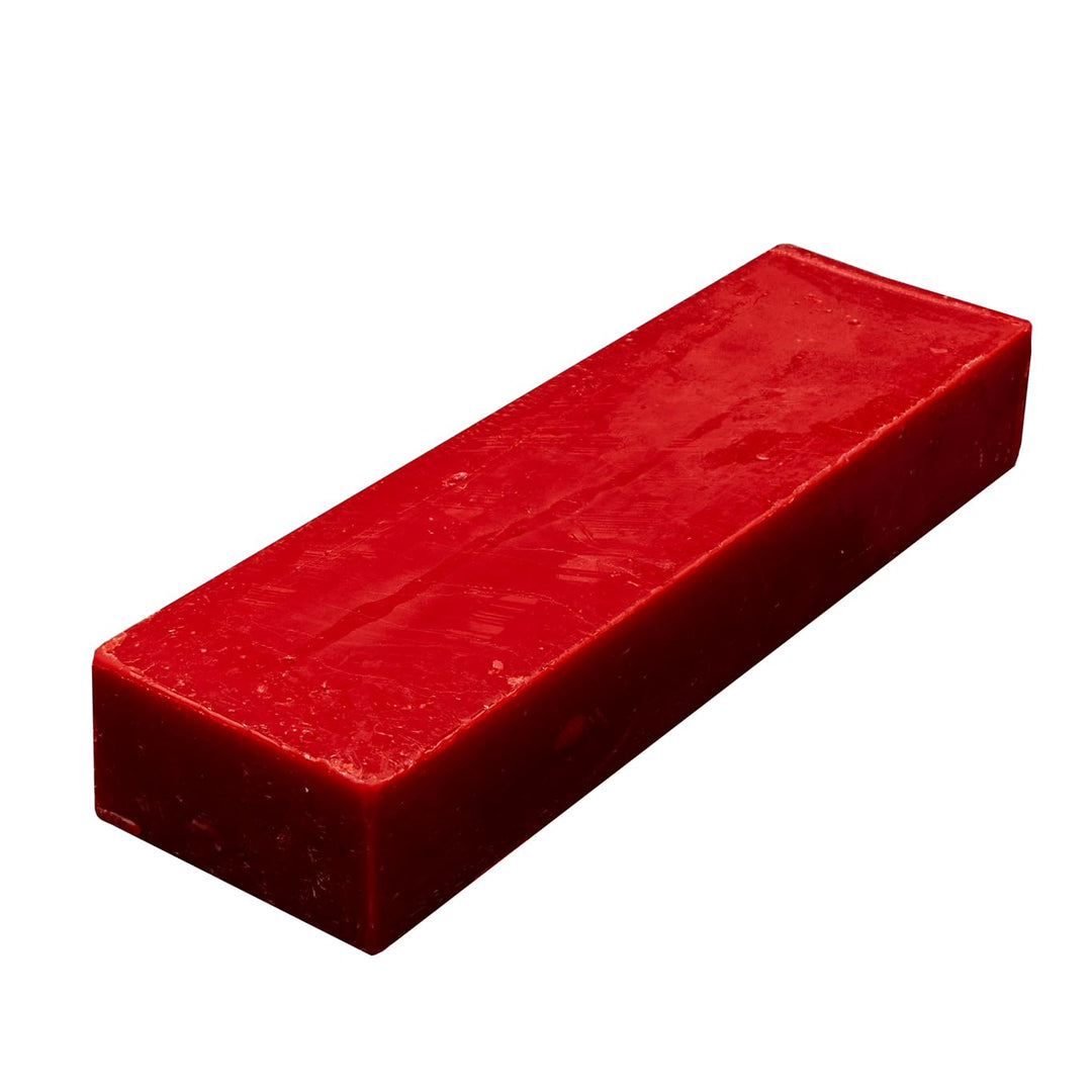 Blended Waxes, Inc. Cheesemaking Cheese Wax Block, Fully Refined Premium Wax For Cheese Making - Food Grade Wax, Can Be Used For A Variety Of Different Cheese Types, Red, 1 Block