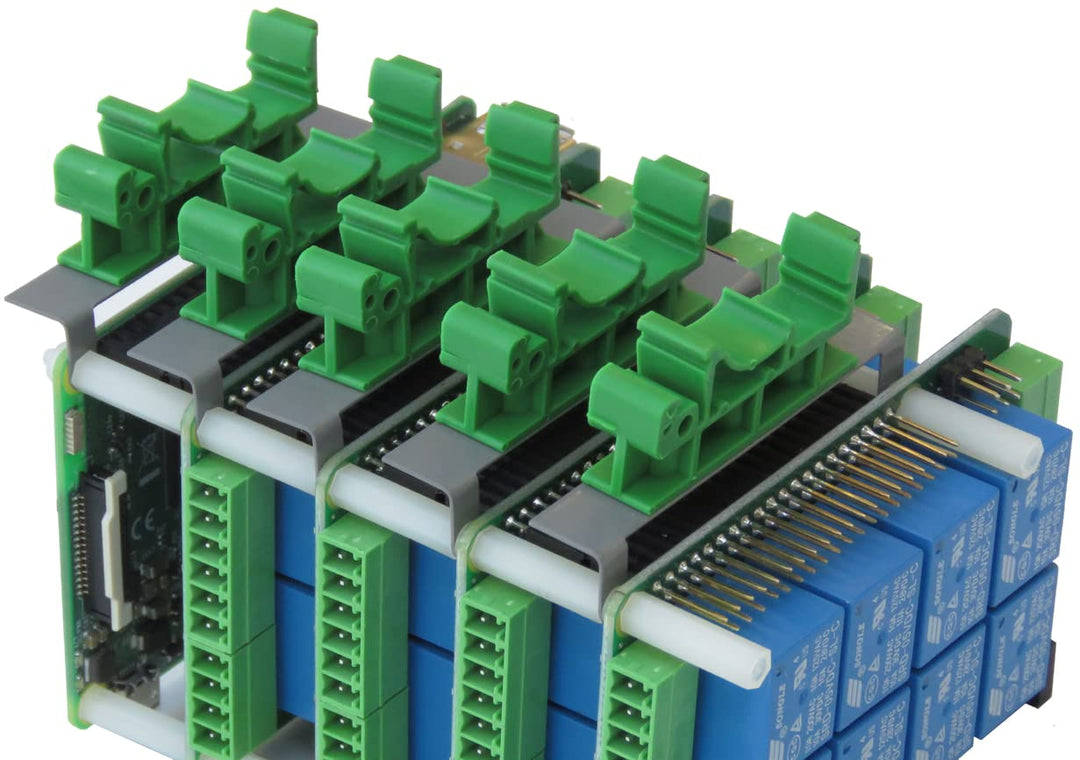 DIN-Rail Kit Type 2 Perpendicular Mount for Raspberry Pi