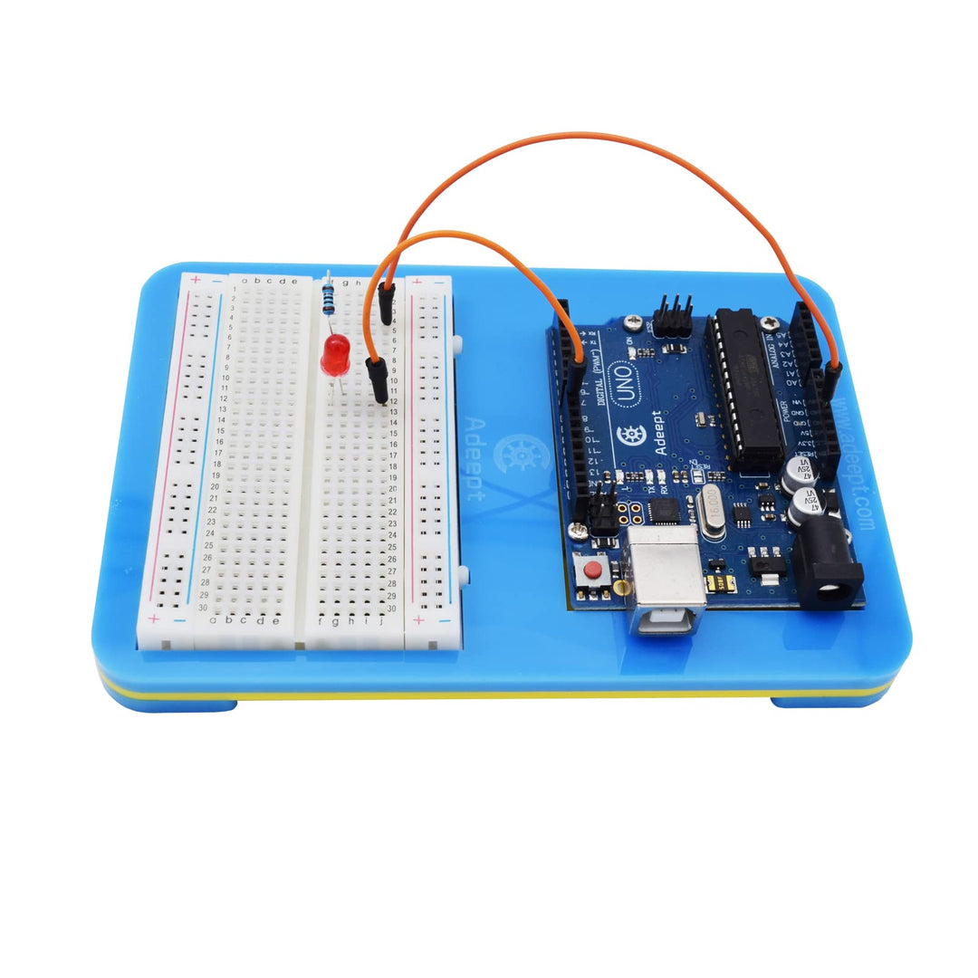 Acrylic Arduino Holder Breadboard Holder, 2 in 1 Base Plate Case for Arduino UNO