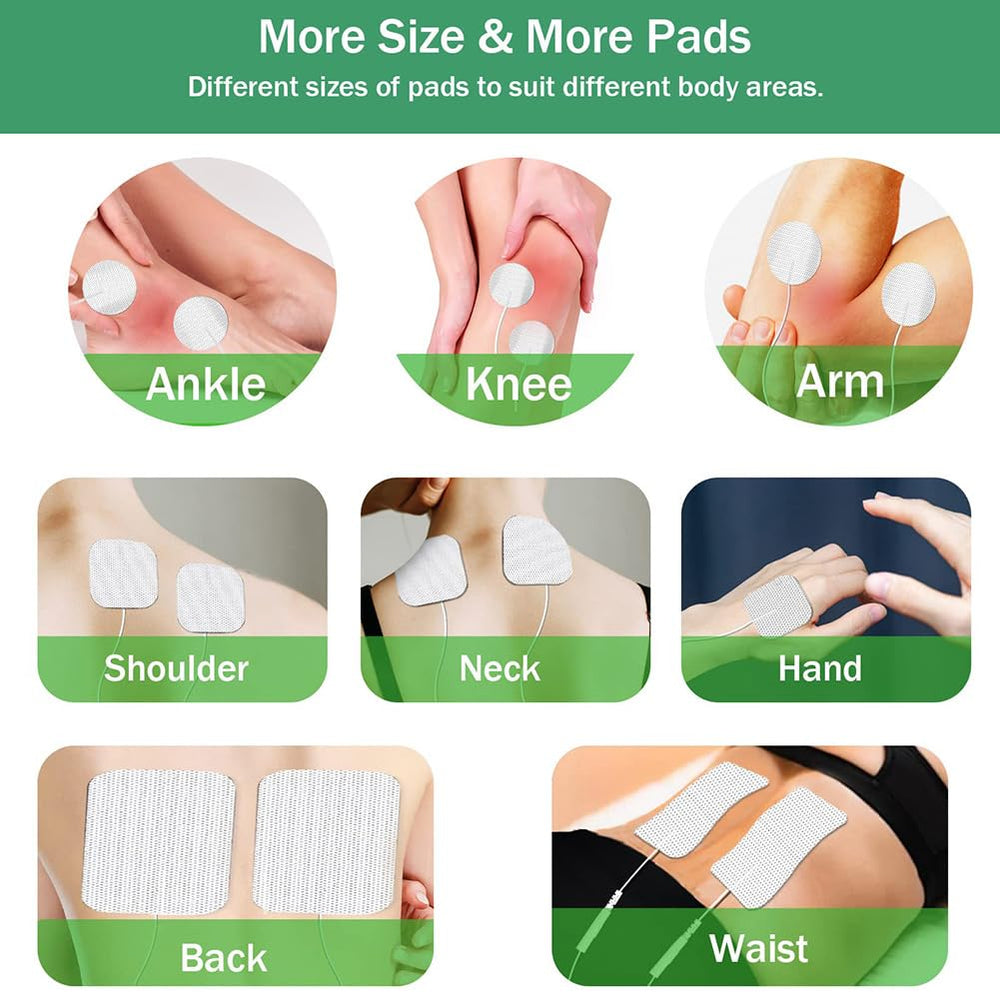 GROZAV TENS Unit Replacement Pads Multiple Sizes TENS U