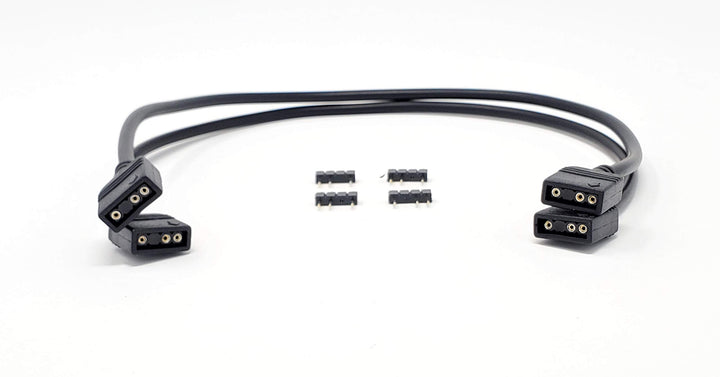 Micro Connectors Addressable RGB Extension Cable - 50cm/ 2-Pack, Model Number: F04-01ARGB50-2P