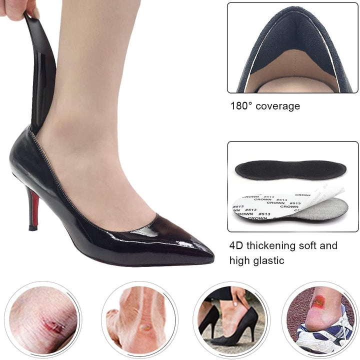 Dr Foot Heel Grips For Men And Women, Self-Adhesive Hee