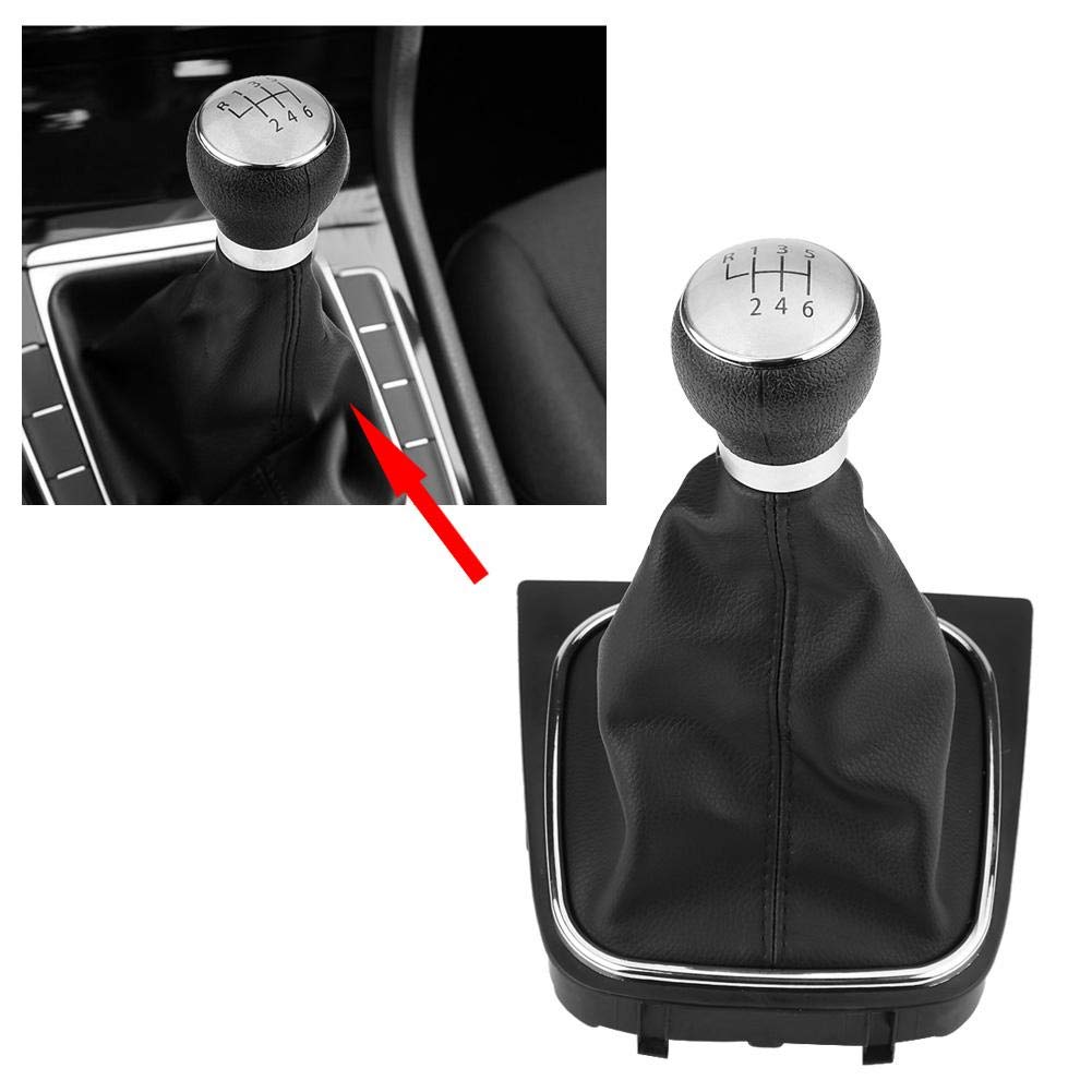 KIMISS 6 Speed Car Gear Shift Knob Lever Stick Gaitor B